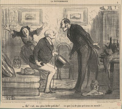 ああ！ 天国、私の最も美しいポティシェ！ ... 作： Honoré Daumier