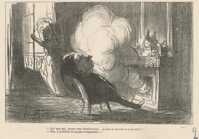 ああ！ ...この煙突が煙を出すように... 作： Honoré Daumier