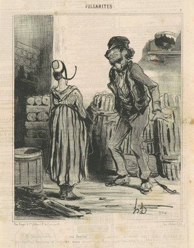 ああ！ フクトラ！ ... 私の妻 ... 作： Honoré Daumier