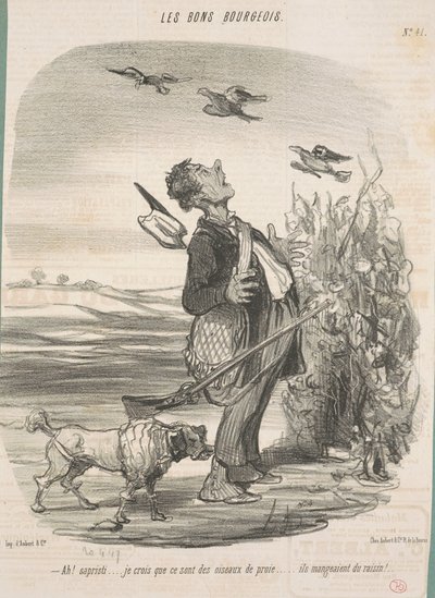 ああ！ ...猛禽類だと思います... 作： Honoré Daumier