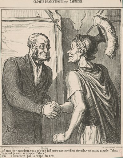 ああ！ 親愛なる先生、あなたは私を持っています... 作： Honoré Daumier
