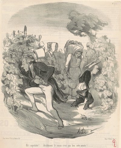 ああ！ サペルロッテ！ … 今年はぶどうがイマイチ！ ... 作： Honoré Daumier