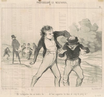 ああ！ マスターにすべてを報告する... 作： Honoré Daumier
