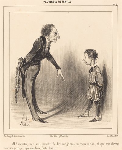 ああ！ モンスター、あなたは自分自身を許可します... 作： Honoré Daumier