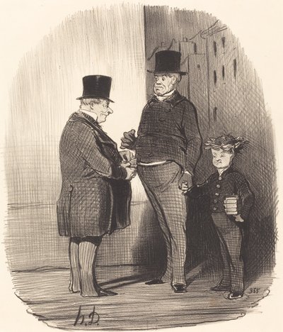 ああ！ あなたはラテン語の詩が得意です、若い男... 作： Honoré Daumier