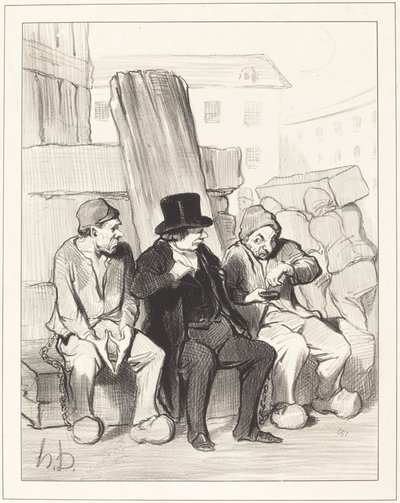 それで、私の友人、22歳で... 作： Honoré Daumier