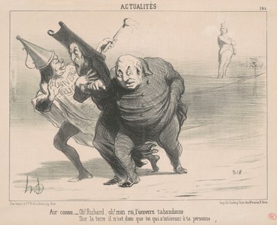 既知の空気: ああ！ リチャード・オー！ 私の王 ... 作： Honoré Daumier