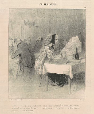さあ行こう！ ... 私たちはまだ私の小説について報告していません... 作： Honoré Daumier