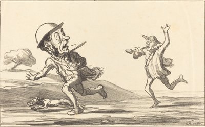 おいで！…らしい…予約狩り 作： Honoré Daumier