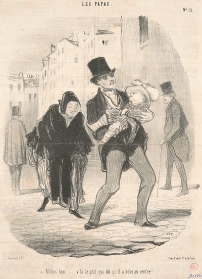 ほら... 言う小さな人がいます... 作： Honoré Daumier