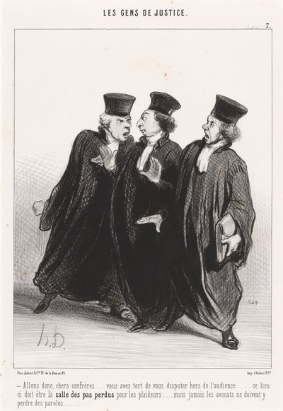 さあ、親愛なる同僚たち... 作： Honoré Daumier