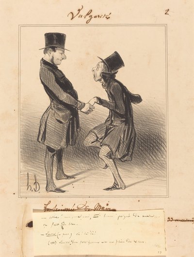 さあ行こう！ 私の若い友人、ほんの一握り... 作： Honoré Daumier