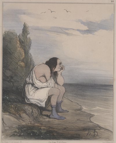 古代史・第40回：カリプソの絶望 作： Honoré Daumier
