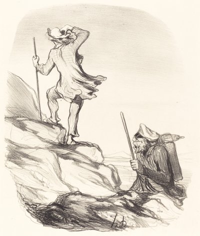 文明的な場所が見えますか... 作： Honoré Daumier