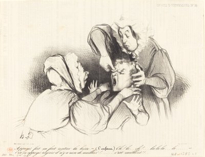 強く押すと、バンプが入ります... 作： Honoré Daumier