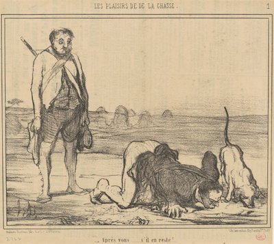 あなたの後...残っているなら！ ... 作： Honoré Daumier