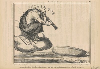 その努力を笑うアルキメデス… 作： Honoré Daumier