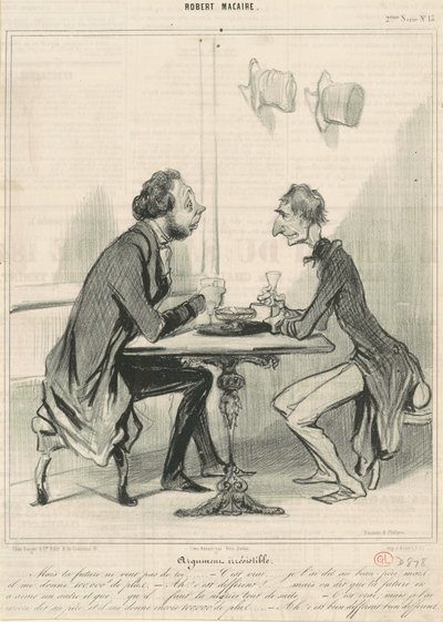 抵抗できない議論 作： Honoré Daumier