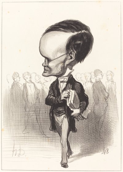 腕。 ジャック・レルベット 作： Honoré Daumier
