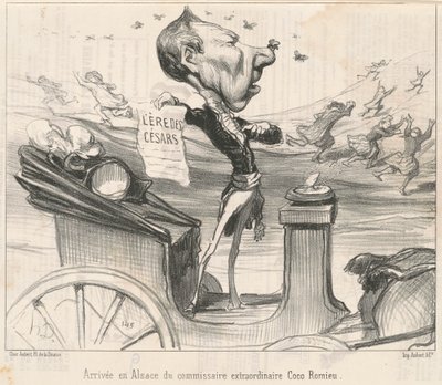 コミッショナーのアルザスに到着... 作： Honoré Daumier