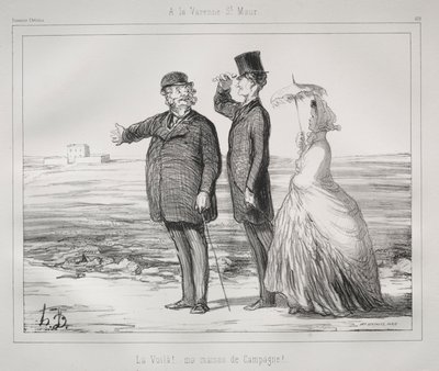 サンモール、ヴァレンヌにて 作： Honoré Daumier