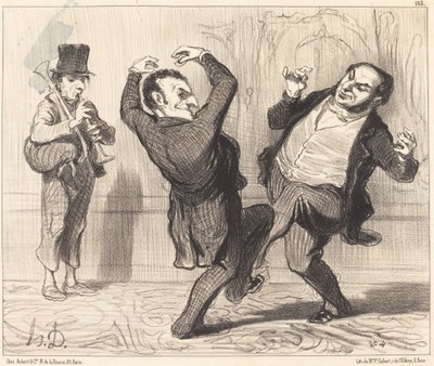 セーヌ川のほとりに彼らの偉大さによって愛着を持っています... 作： Honoré Daumier