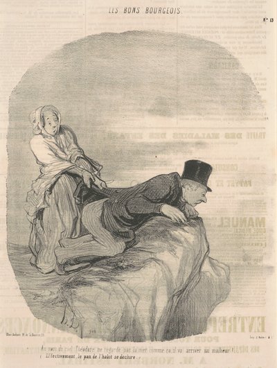 天国の名において、セオドアは見えません... 作： Honoré Daumier