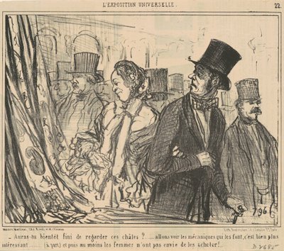 ショールはもう見終わりますか？ 作： Honoré Daumier