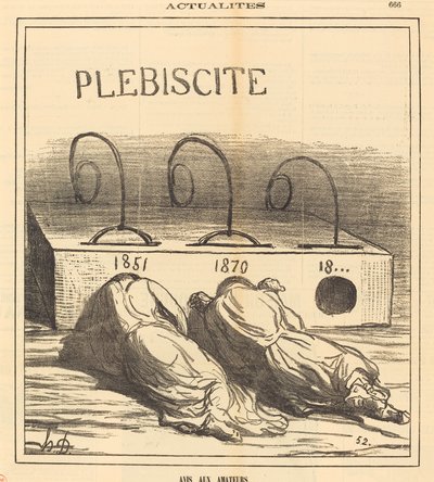 アマチュアへの通知 作： Honoré Daumier