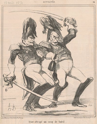 日焼けをして 作： Honoré Daumier