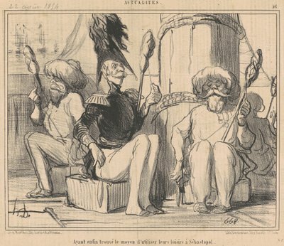 ついに彼らの余暇を使う方法を見つけました! 作： Honoré Daumier