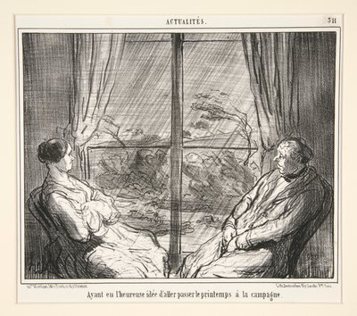 lを持っていた 作： Honoré Daumier