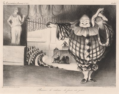 幕を下ろせ 茶番劇は終わった 作： Honoré Daumier