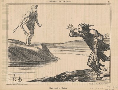 ベルトランとラトン 作： Honoré Daumier