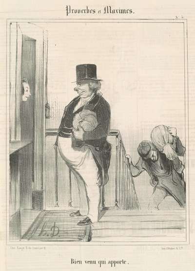 持ってくる方歓迎 作： Honoré Daumier