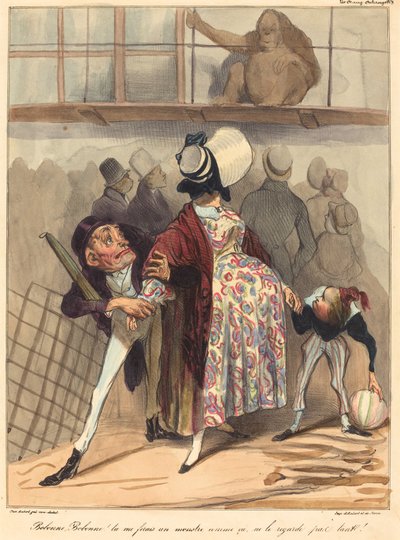 ボボン…あんまり見ないで！ 作： Honoré Daumier