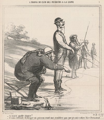 かみます、なんて幸運でしょう！ 私はあなたを守ります... 作： Honoré Daumier