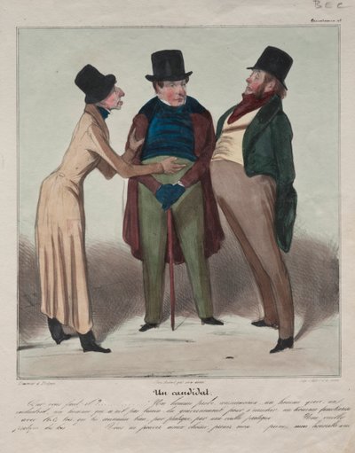 カリカチュラーナ (プレート 48): 候補 作： Honoré Daumier