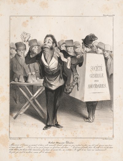 カリカチュラナ：ロバートマカイア書店、Pl。14、ロバートマカイア書店、183 作： Honoré Daumier