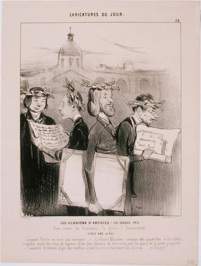 今日の似顔絵-アーティストの幻想 作： Honoré Daumier