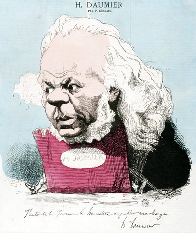 フランスの彫刻家・画家・彫刻家であるオノレ・ドーミエ（1808-1879）の漫画。エングレーヴィングはP. Bernais。寸法：33x30cm。アルボー美術館。 作： Honoré Daumier
