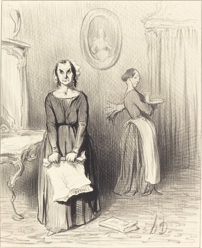 この日誌は私の仕事が哀れだと思う... 作： Honoré Daumier