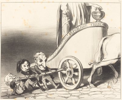 この戦車は常に機能します... 作： Honoré Daumier