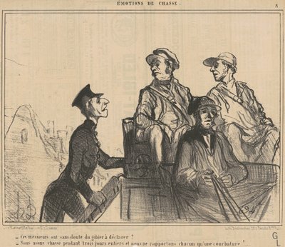 これらの紳士は...宣言するゲームを持っていますか? ... 作： Honoré Daumier