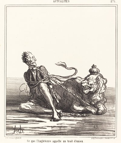 イギリスでハイフンと呼ばれるもの 作： Honoré Daumier