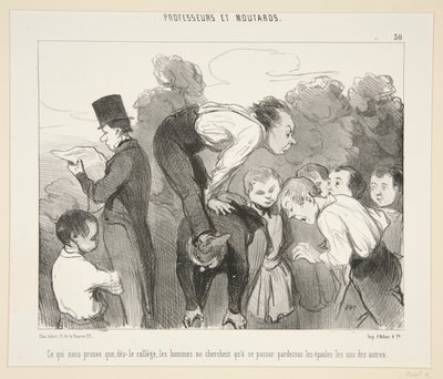 大学時代から 作： Honoré Daumier