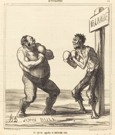 英国と呼ばれるもの 作： Honoré Daumier