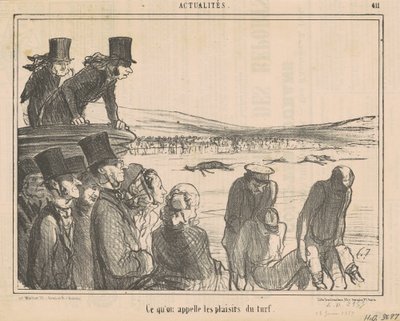 私たちが芝生の喜びと呼ぶもの 作： Honoré Daumier
