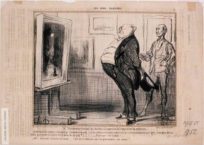 これらのBonsParisiens- M.Prudhommeがワークショップを訪問しています... 作： Honoré Daumier