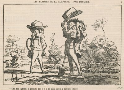 ガーデニングいいですね 作： Honoré Daumier